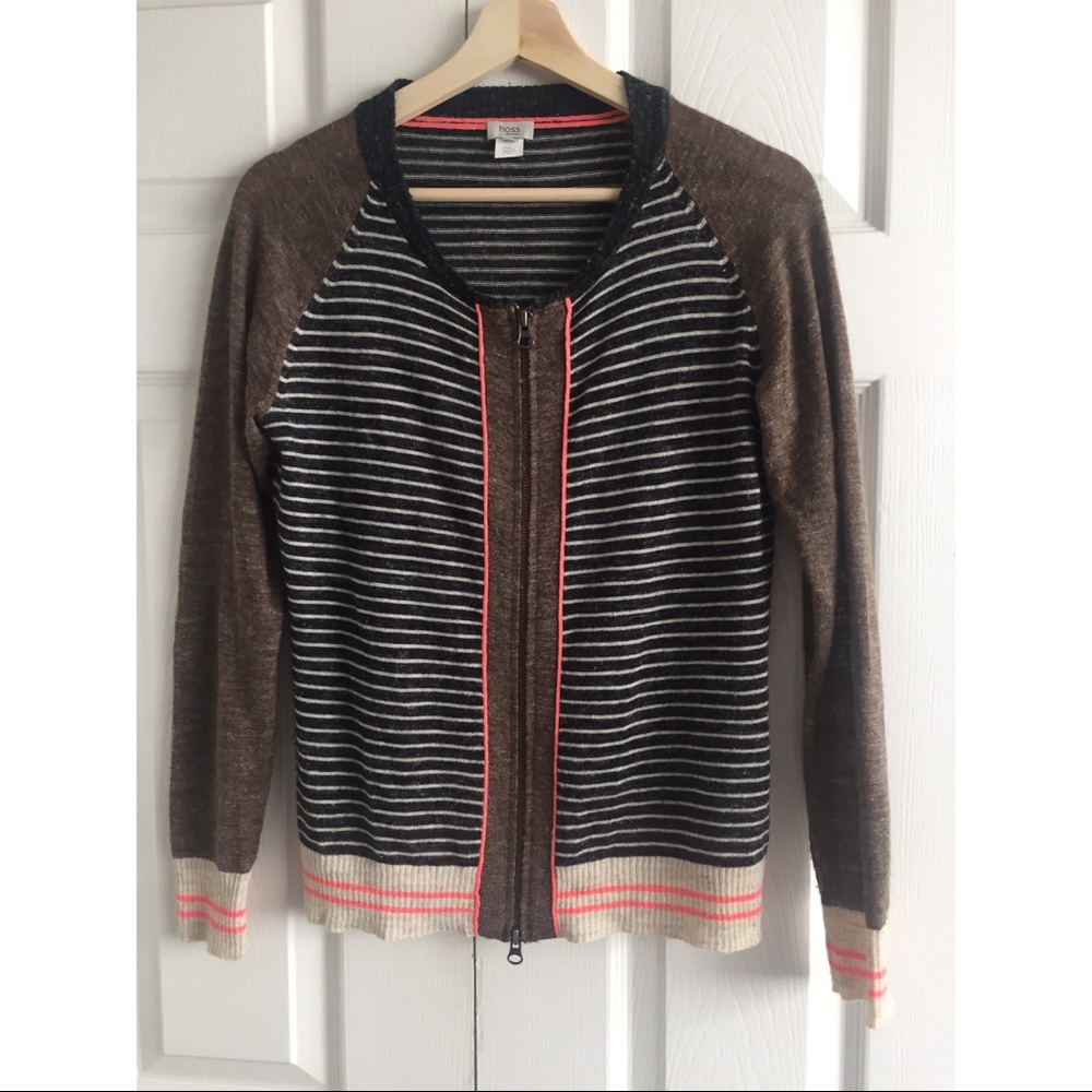 Hoss Intropia Striped Cardigan
